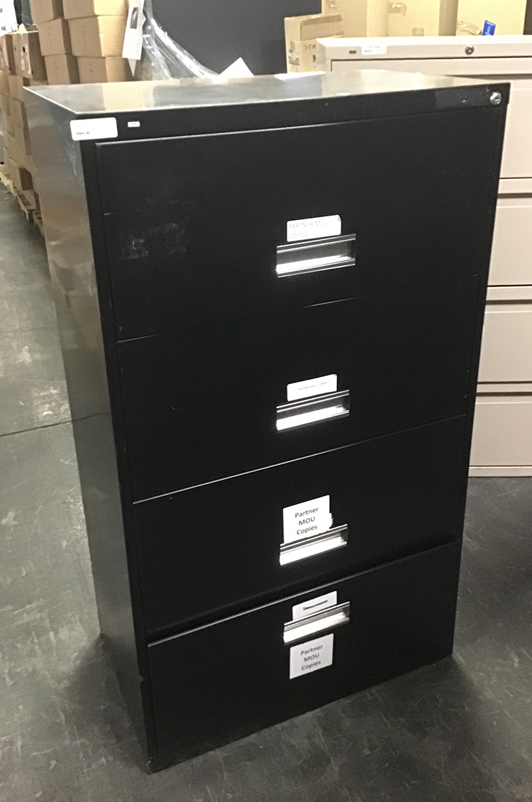 HON FOUR DRAWER LATERAL FILE eBay