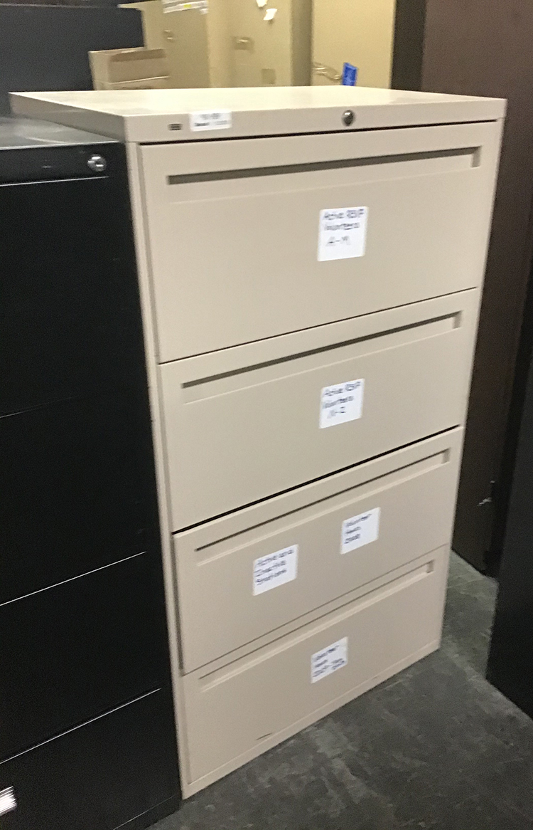 HON FOUR DRAWER LATERAL FILE eBay
